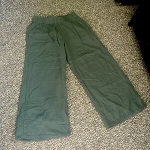 Pact wide leg cotton pants